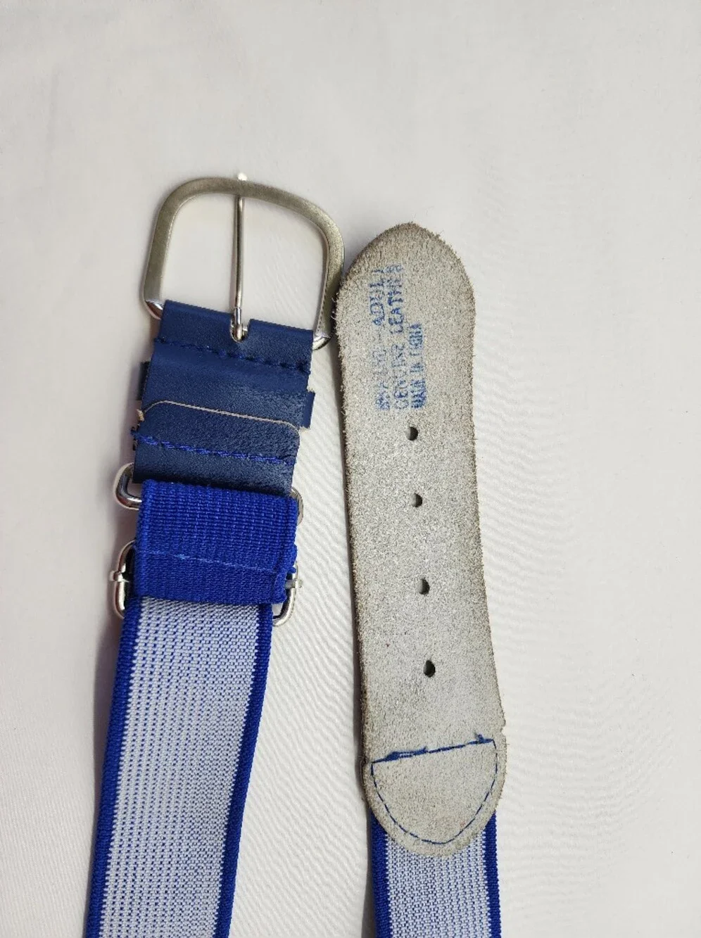 Blue adjustable elastic baseball Softball belt